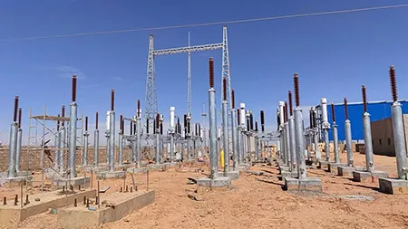 Sous-station hydroélectrique sur le site du client