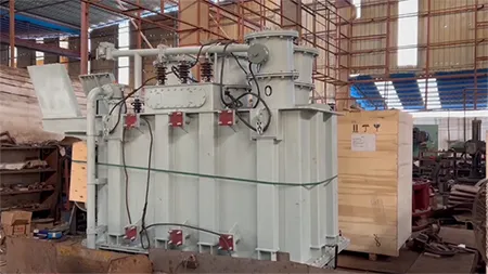 Poste de transformation hydroélectrique prêt à être expédié